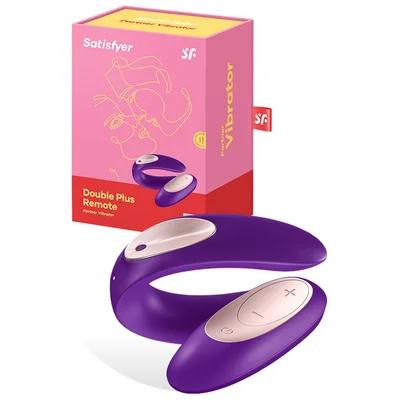 satisfyer double plus remote controlled 35 couples vibrator