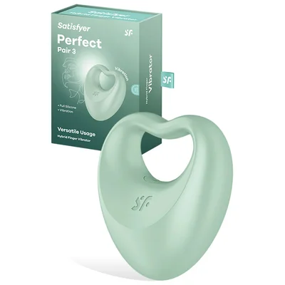 satisfyer perfect pair 3 25 2 in 1 vibrating finger cock ring