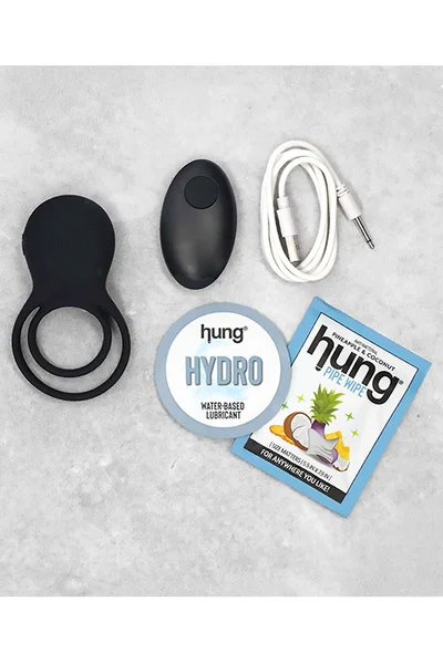 Hung Double Vibrating Couples Ring with Remote Control