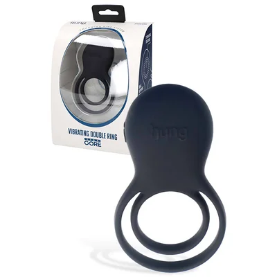 hung double vibrating couples ring with remote control