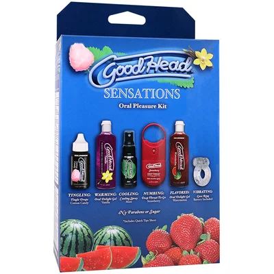 doc johnson goodhead sensations oral pleasure kit 6 piece