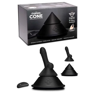 cowgirl cone sex machine with two attachments