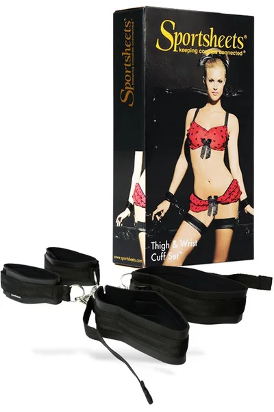 Sportsheets Detachable & Adjustable Thigh & Wrist Soft Cuffs — image 9 of 12