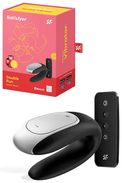 Satisfyer Double Fun Remote Controllable 3.7" Couples Vibrator — image 6 of 10