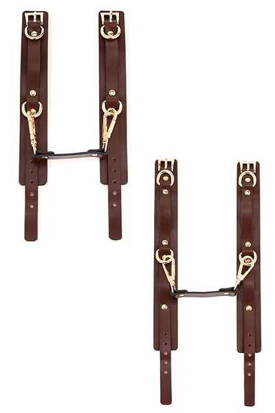Adam and Eve Mahogany Desires 10pce Leather Bondage Set With Travel Case — image 5 of 6
