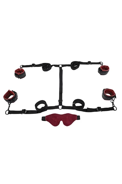 Sportsheets Saffron Under the Bed Restraint System With Cuffs & Eye Mask — image 2 of 6