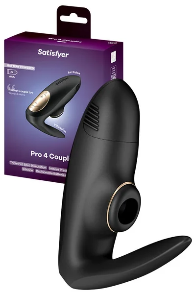 Satisfyer Pro 4 Battery Operated Air Pulse Couples Vibrator — image 7 of 18