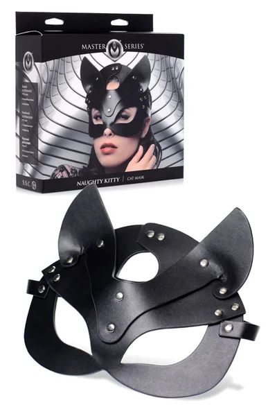 Master Series Naughty Kitty Vegan Leather Cat Mask — image 15 of 15