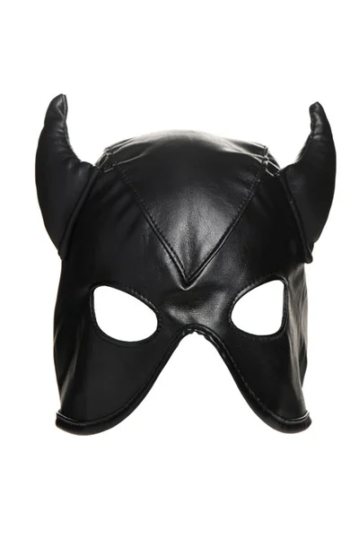 Master Series Dungeon Demon 8.5" Bondage Hood with Horns — image 9 of 18