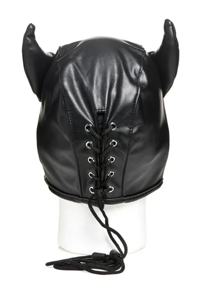 Master Series Dungeon Demon 8.5" Bondage Hood with Horns — image 10 of 18