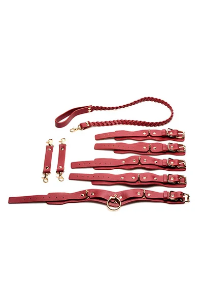 Bedroom Bliss Lovers Restraints Faux Leather 8 Piece Bondage Kit — image 4 of 5