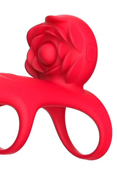Adam and Eve Vibrating Rose 5.1" Couples Cage with Remote — image 2 of 4