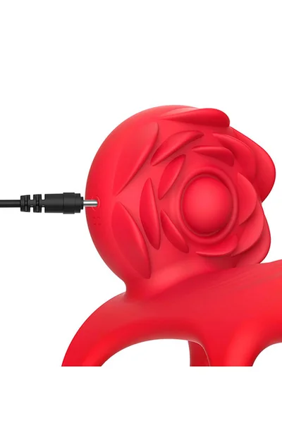 Adam and Eve Vibrating Rose 5.1" Couples Cage with Remote — image 3 of 4
