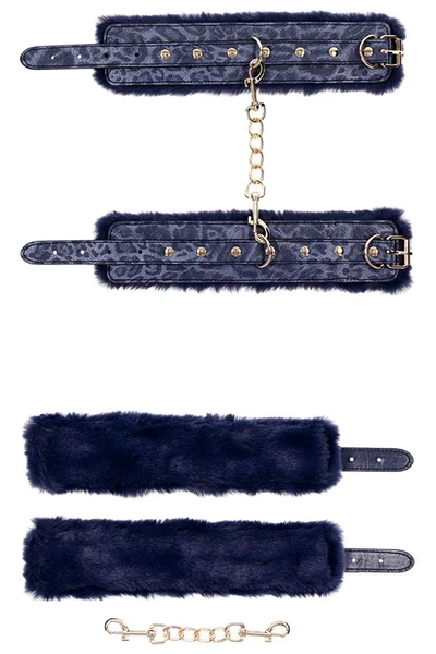 Sex & Mischief Cougar Faux Fur Handcuffs — image 3 of 4