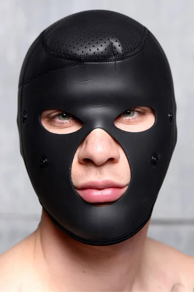 Master Series Scorpion Neoprene Bondage Hood with Removable Blindfold & Face Mask — image 5 of 5