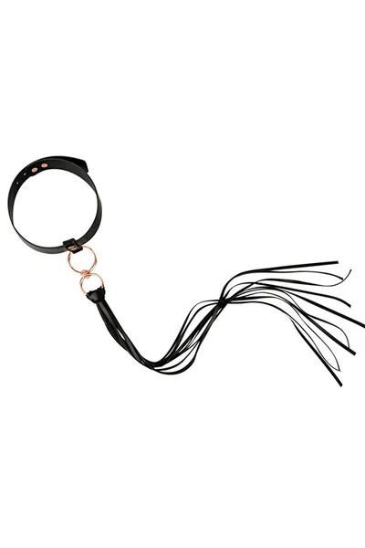 Rosy Gold Nouveau Collar with Attached Flogger — image 3 of 5