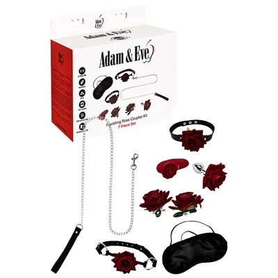 adam and eve ravishing rose 7 piece couples pleasure kit