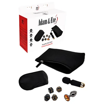 adam and eve naughty date night 5 piece couples pleasure kit