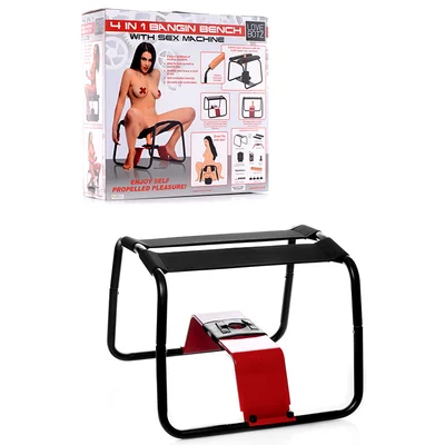 lovebotz 4 in 1 bangin bench 19 sex chair with sex machine
