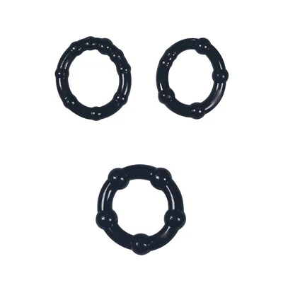 curious candy three piece cock ring set