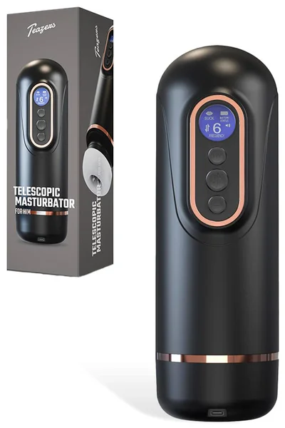 Teazers Deep Throat 11.2" Telescopic Heated Masturbator With Suction & Vibration — image 6 of 10