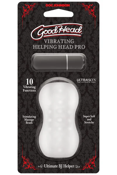 Doc Johnson Good Head Helping Head Pro 3" Vibrating Masturbator — image 5 of 12