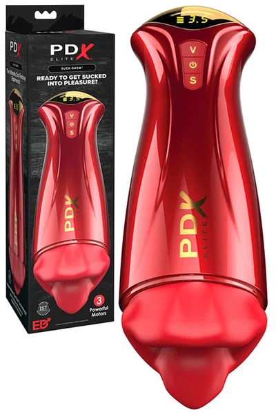 PDX Suckgasm 10.5" Masturbator With VIbration & Suction — image 7 of 18