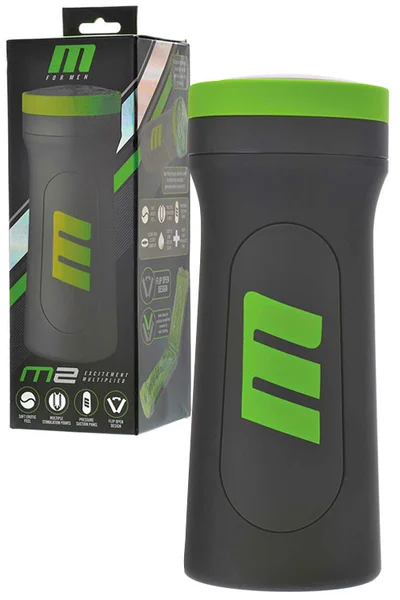 Blush M2 8.5" Squeezable Flip Open Real Feel Stroker — image 6 of 10