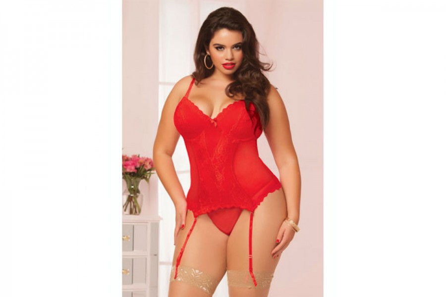 STM 10509X Inflamed Bustier Queen
