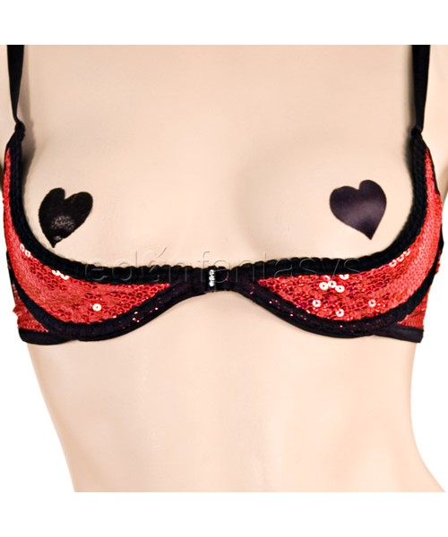 Sequined bra and skirt set