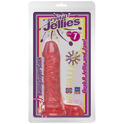 Doc Johnson 7 inch Crystal Jellies Ballsy Cock