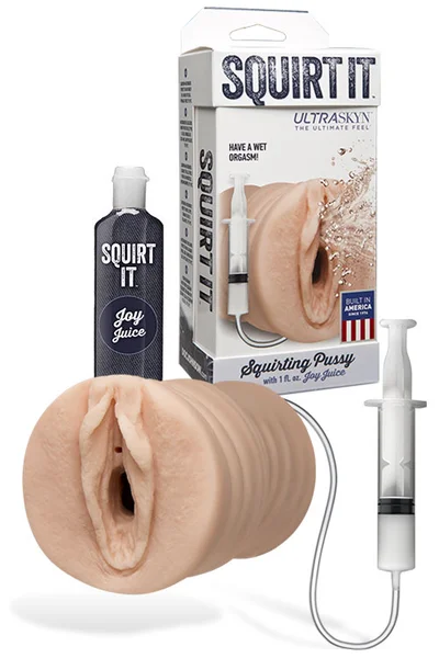 Doc Johnson Squirt It 5.4" Realistic Squirting Masturbator with Joy Juice — image 2 of 2