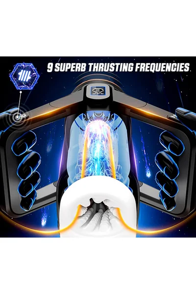 CyberSkin The Wing 11.4" Dual Stimulation Thrusting Masturbator with Scrotal Vibration — image 4 of 4