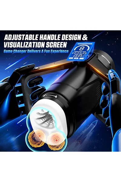 CyberSkin The Wing 11.4" Dual Stimulation Thrusting Masturbator with Scrotal Vibration — image 3 of 4
