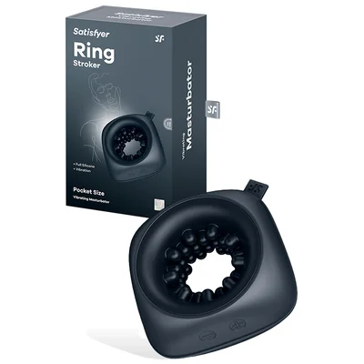 satisfyer ring stroker 36 vibrating masturbator