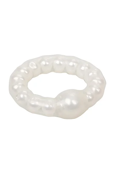 Calexotics Pearl Beaded Prolong 1.5" Cock Ring — image 9 of 9