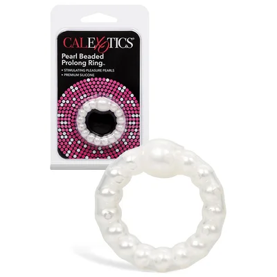 calexotics pearl beaded prolong 15 cock ring