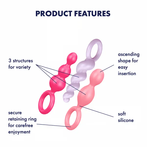 Satisfyer Booty Call Silicone Butt Plug Set — image 5 of 6