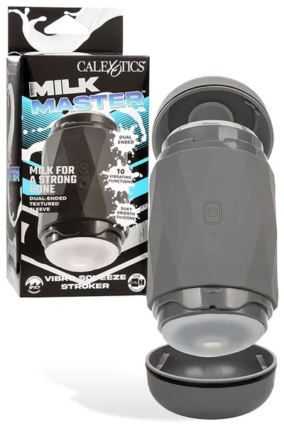 Calexotics Milk Master Squeezable 6.5" Vibrating Masturbator — image 6 of 15