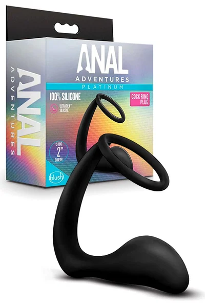 Blush Anal Adventures 8" Cock Ring & Prostate Massager — image 6 of 15