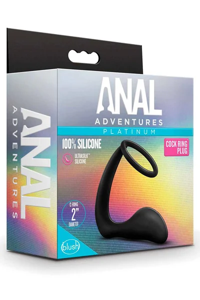 Blush Anal Adventures 8" Cock Ring & Prostate Massager — image 2 of 5