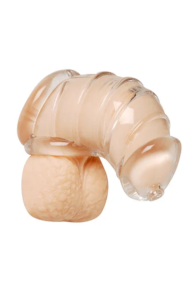 Master Series Detained XS 4" Clear Chastity Cage with Nubs — image 6 of 6