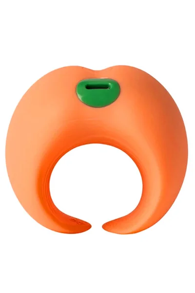 Emojibator Peach Emoji Vibrating Stroker — image 3 of 5