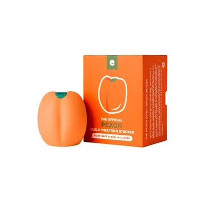 emojibator peach emoji vibrating stroker