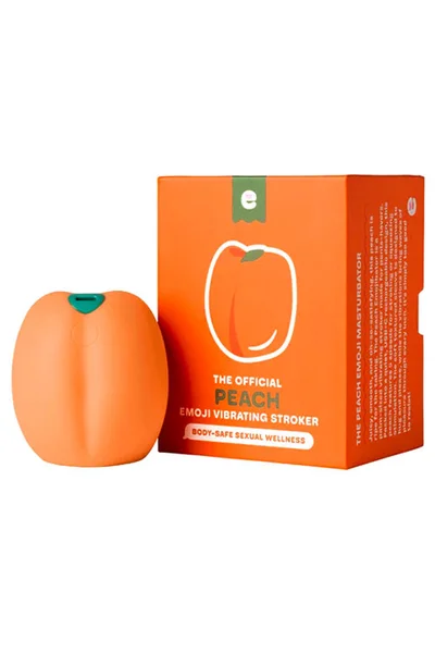 Emojibator Peach Emoji Vibrating Stroker — image 11 of 15