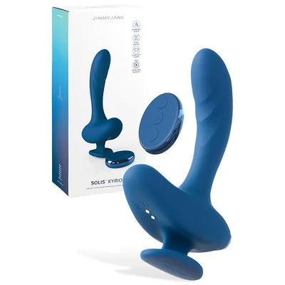 jimmyjane solis kyrios 64 remote controlled heated prostate massager with finger grip