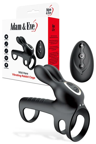 Adam and Eve Wild Hare 4.25" Remote Contolled Vibrating Rabbit Cage — image 11 of 15