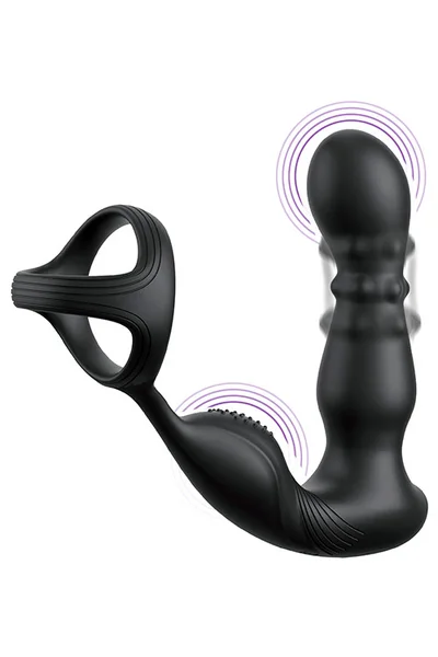 Pipedream Slide & Glide 7.5" Remote Controlled Prostate Massager with Cock Ring — image 10 of 12