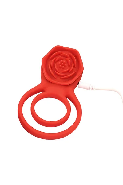 Adam and Eve Double Ring Vibrating Rose 2.25" Couples Ring — image 6 of 6