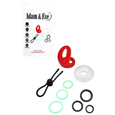 adam and eve family jewels 9pce mens enhancer kit